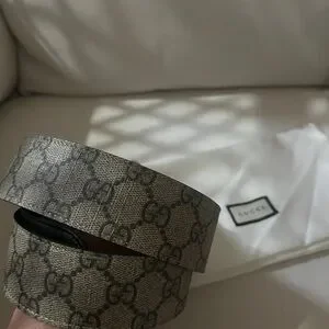 Gucci | Accessories | Gucci Brown Monogram Belt Wdustbag  display picture 3